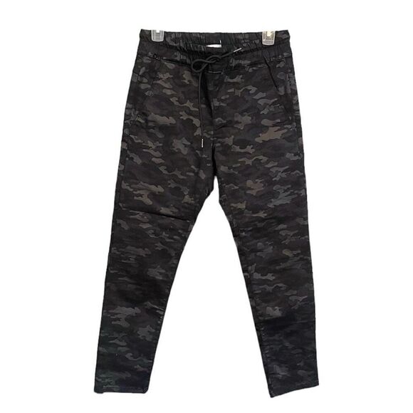 Bevy Flog Shely Black Camo Joggers Drawstring 27 - Picture 2 of 7